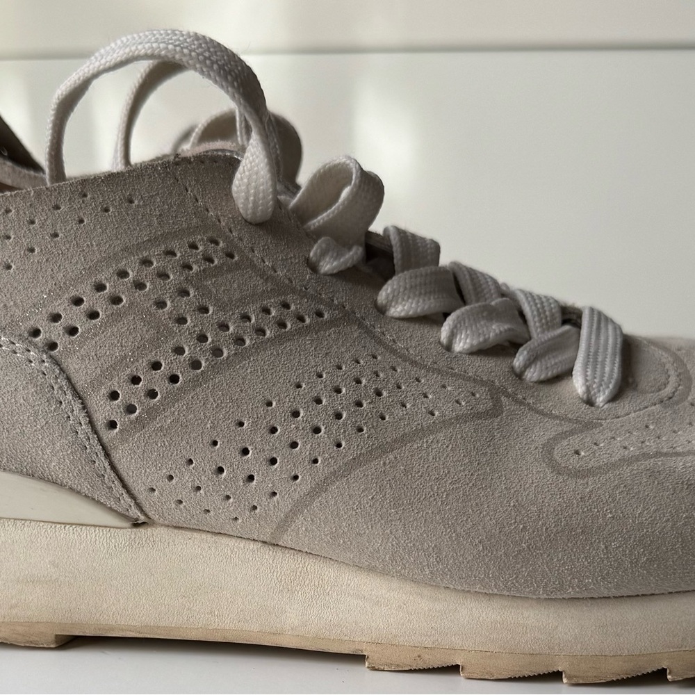 Hogan Light Gray Suede Sneakers